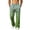 Light Green, variant on Horizontal Striped Wide Leg Lounge Pants Uniform Line Stripe Pattern Elastic Waistband Deep Side Pockets Loose Fit Mens Casual Full Length Trousers Blue S