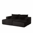 thumbnail image 2 of 87" Oversized Sectional Lounge Chaise,No Assembly Required,Cloud Plush Loveseat with two Removable Footstool,Fluffy Modern Sleeper Chair for Indoor Living Room Bedroom, 2 of 5