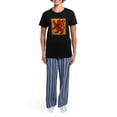 thumbnail image 4 of CafePress - Scots Lion Pajamas - Women's Short Sleeve Print T-Shirt and Pants Dark Cotton Pajama Set, 4 of 7