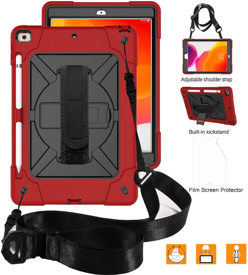 iPad 7th Generation Cases with Screen Protector, iPad 10.2" 2019 Case, Allytech Heavy Duty