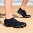 thumbnail image 6 of lnmuld Men Women Water Shoes Breathable Mesh Aqua Socks for Beach Pool Color:Black,Size:7.5, 6 of 9