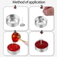 thumbnail image 3 of 1 Set Aluminum Tea Lights Cups Small Candles Containers Candles Jars with Candles Wicks, 3 of 8