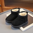 thumbnail image 1 of Botas de nieve de lana gruesa para niños, botas de algodón de fondo suave, botines cálidos de invierno para bebés y niñas, zapatos cómodos para niños pequeños, 1 of 5