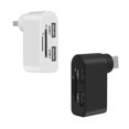 thumbnail image 5 of Matsuzay Adaptador giratorio de alta velocidad de 3 puertos USB 2.0 HUB USB Desktop Splitter para Tablet PC Juegos de teclado y mouse para computadora Negro, 5 of 5