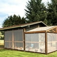 thumbnail image 4 of Abrotain Clear Tarps Waterproof Plastic Sheeting Cover Film Thick 10'x16' Tarpaulin Window Insulation for Winter Wind Rain and Snow for Greenhouse Patio Deck Porch Chicken Coop, 4 of 10