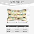thumbnail image 6 of Balery Colorful Mustache Bedding Queen Pillow Cases - Envelope Closure - Soft Brushed Microfiber Fabric - Shrinkage and Fade Resistant Pillow Cases-14"x20", 6 of 9