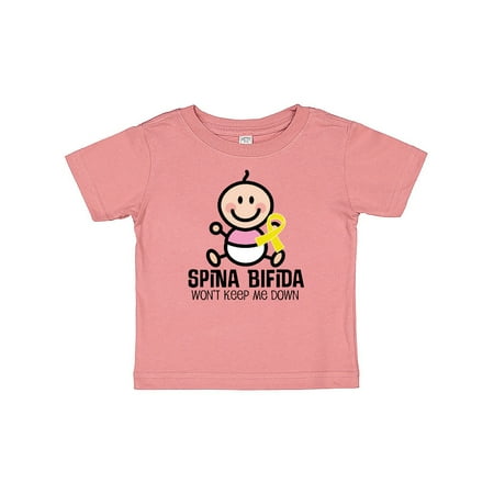 

Inktastic Spina Bifida Baby Girl Awareness Ribbon Gift Baby Girl T-Shirt