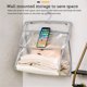 thumbnail image 5 of Bolsa de almacenamiento de ropa, impermeable, transparente, organizador de ropa interior, bolsa colgante TUP para dormitorio de baño, borde gris Methold HA004902-03, 5 of 7