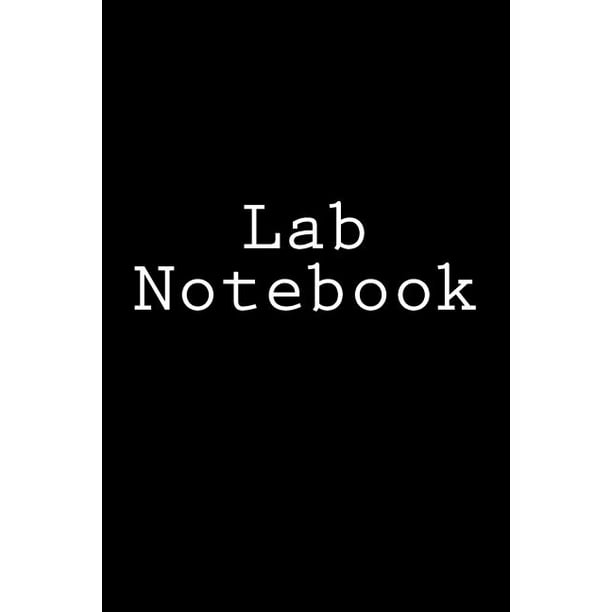 Lab Notebook Laboratory Notebook, Black Hardcover, 6x9, 90 Pages