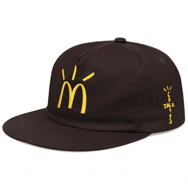 Gorra de béisbol Travisi Scotts Anime Snapback Hat de algodón negra