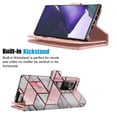 thumbnail image 3 of Galaxy Note 20 Ultra 5G Case Wallet, Njjex Luxury PU Leather Wallet Case Flip Folio Cover TPU Inner Magnetic Stand 9 Card Slots Wrist Strap for Galaxy Note 20 Ultra 5G -Marble, 3 of 5