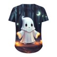 thumbnail image 4 of ersvoioy Plus Size Halloween Shirts for Women Cute Graphic Tshirt Crew Neck Short Sleeve Oversized Halloween shirt Party Fall Loose Fit Casual Basic Tee Tops,Size M-5XL Multicolor L, 4 of 5