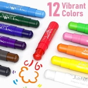 Jupitearth On Sale 12 Ct Tempera Paint Sticks for Kids ,Quick Drying,Smooth,Non-Toxic Washable for Toddlers,Back to School Supplies,Art Supplies