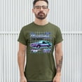 thumbnail image 3 of Tee Hunt Ford Mustang GT The Boss T-Shirt Muscle Car Licensed Ford Men's Novelty Shirt, Military Green, Large, 3 of 5