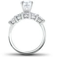 thumbnail image 2 of Pompeii 2 3/4 ct Diamond Engagement Ring Matching Five Stone Wedding Band White Gold 14k, 2 of 2