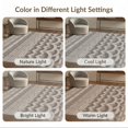 thumbnail image 7 of ODIKA 6'x9' Warm Taupe Geometric Washable Area Rug Modern Abstract Layered Motifs with Rounded for Family Room, Living Mater Bedroom, Non-Slip, Easy Care, 7 of 7