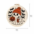 thumbnail image 3 of Halloween Punch Needle Kit with Black Cat and Ghost Design, Spooky Embroidery Craft for Beginners, Cute Fall Home Decor Gifts for Adults, 1 Set, 3 of 4