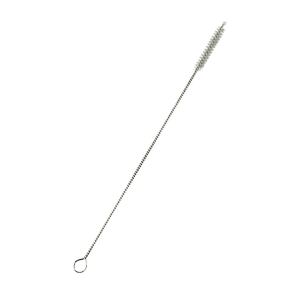 Scrub Brush with Long Handle, Long Handle Scrub Brush, Stainless Steel Brush Constructed with Durable Wire and Soft Silicone Bristles, for Eliminating Residue from Reusable