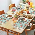 thumbnail image 2 of Pioneer Flower Floral Print Pattern Summer Placemats Table Placemats Set Of 4-Linen Kitchen Washable Placemats Table Mats 12x18 Inch Non-Slip Heat Resistant, 2 of 6