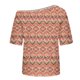 thumbnail image 4 of Tops de Manga Corta para las Mujeres Cuello Inclinado de Ajuste Suelto Casual Blusa Deportiva para el Hogar, Top de Poliéster Relajado para Primavera Verano Diario Y Entretenimiento, 4 of 6