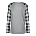 thumbnail image 6 of UTTOASFAY Womans Shirts Clearance Women Autumn V-Neck Love Printing Blouse Long Sleeve Casual Loose T-Shirt Top Gray 4(S), 6 of 9