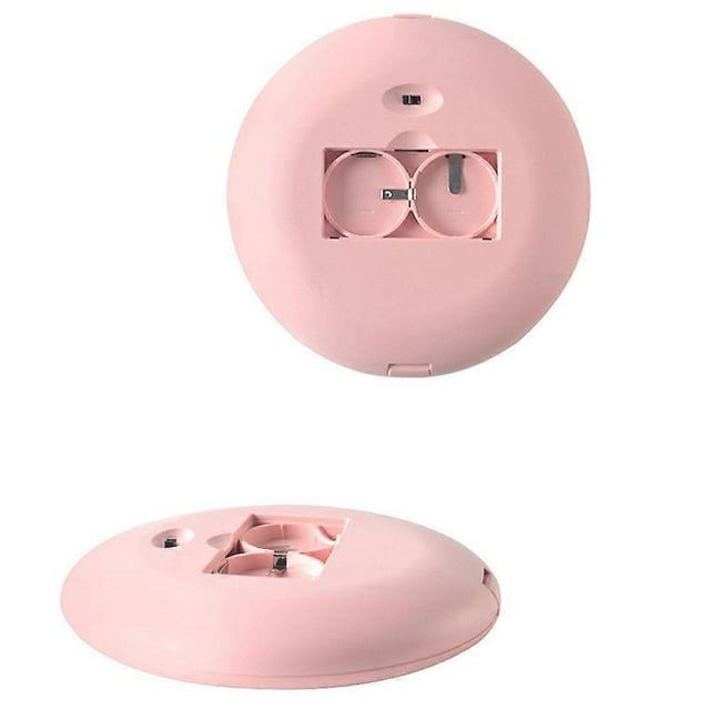 L-ED Lighted Mini Makeup Mirror 10X Magnification Compact Portable Travel Makeup Tool