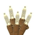 thumbnail image 1 of Vickerman 70 Warm White Wide Angle LED Icicle Light on Brown Wire 9' Christmas Light Strand, 1 of 1