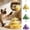 A, variant on zhonghuaying Tiered Track Rolling Sphere Feline Activity Gear Spring Fluff Pom Top 17x17x25cm Household Indoor Movement Device Three Outer Tone Activity Kit Yellow