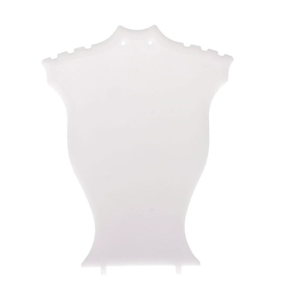 3D Black White Plastic Necklace Jewelry Display Model Bust Stand Suitable for Home lounge Business Storage Decoration