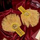 thumbnail image 5 of 2 piezas de borlas doradas para hombreras de maestro de ceremonias de cosplay, flecos para uniformes, cadena dorada, broche para hombreras, decoración de ropa, 5 of 6