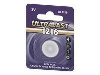 Ultralast(R) UL1216 UL1216 CR1216 Lithium Coin Cell Battery