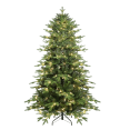 thumbnail image 4 of Tcbosik 7.5ft Pre-Lit Artificial Christmas Tree with 350 Warm White Lights, Easy Setup Hinged Xmas Tree with 2142 Tips & Metal Stand, Easy Assembly, Green, 4 of 8