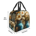 thumbnail image 3 of Fuzoiu Rustic Daisy Mason Jars Print Lunch Bag for Women & Men,Adult Insulated Lunch Box,Leakproof Cooler,Food Lunch Containers,Reusable Lunch Tote Bags for Work, Travel, Outdoor, 3 of 8