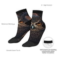 thumbnail image 4 of Bingfone Classical Style Brown Owl Design Patterned Men's Women's Casual Cotton Socks, 4 of 5