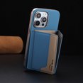 thumbnail image 3 of 2 in 1 Detachable PU Leather Wallet Case Compatible with iPhone 16 Pro Max, RFID Blocking Magnetic Shockproof Protective Phone Cover Stand + Card Holder, Support Wireless Charging, Lightblue, 3 of 13