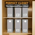 thumbnail image 5 of SpaceAid 6 Pack Sheet Organizers and Storage, Queen & King Size, Beige, Gray, 5 of 7
