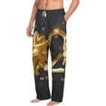 thumbnail image 6 of Salouo 2025 Happy New Year 1 Print Pajama Pants for Men, Lounge Pants Elastic Waistband Casual Men's sleepwear Loungewear Sleep Pajama Pant -Small, 6 of 7