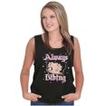 thumbnail image 4 of Betty Boop Always Vibing Diamonds Tank Top Tee Shirt Women Brisco Brands S, 4 of 5