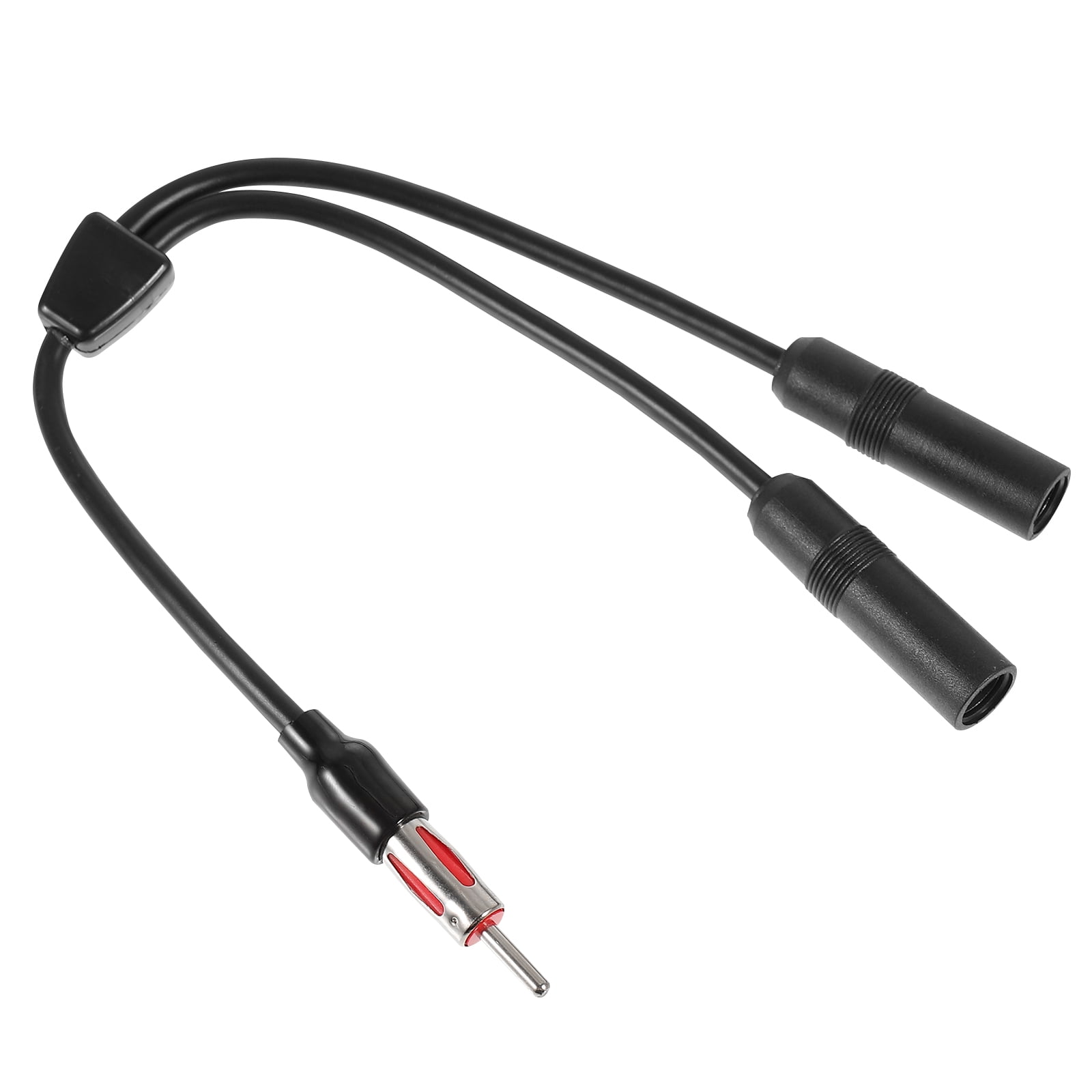 Hemoton 1Pc Auto Antenna Adapter Cable 1 Male to 2 Female Antenna