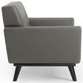 thumbnail image 3 of Modway Engage Top-Grain Leather Living Room Accent Armchair in Gray, 3 of 6