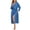 Blue, variant on ANLIQI Women's 100% Cotton Robes Lightweight Long Bathrobe Kimono Robe for Women Soft Loungewear with Pockets (Light Blue,Small)