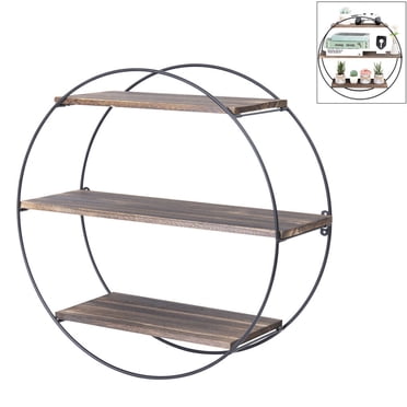 Free Shipping! Costway Hanging Storage Shelf Round Circular Wall ...