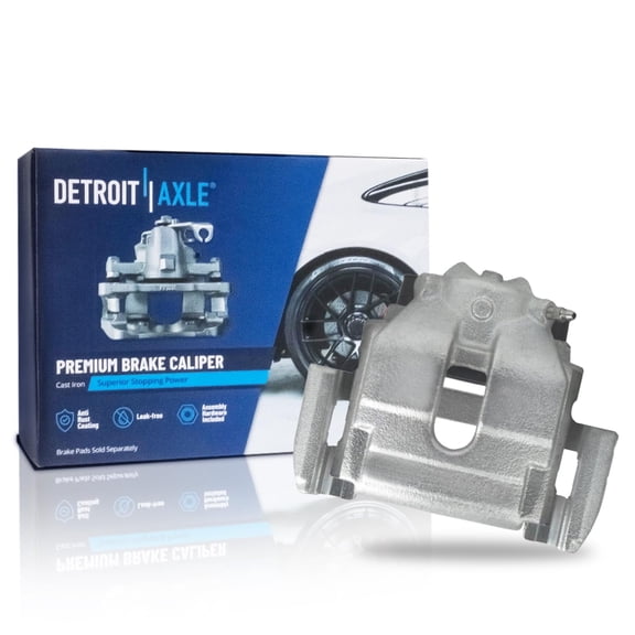 Detroit Axle - Front Right Brake Caliper for 2001-2006 BMW 330Ci, 2001-2005 330i 330xi, 2007-2008 Z4 Passenger Side Brake Caliper with Bracket Replacement