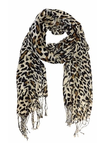 leopard print pashmina shawl