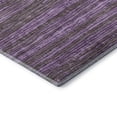 thumbnail image 3 of Addison Rugs Mayfield Premium Machine Washable Transitional Stripes Purple Rectangle Rug, 1'8" x 2'6", 3 of 6