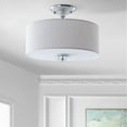 thumbnail image 7 of JONATHAN Y Marc 15" Metal/Crystal LED Semi-Flush Mount, Chrome/White, JYL9033B, 7 of 7