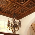 thumbnail image 5 of 210-Laurel Wreath 2 ft. x 2 ft. PVC Glue-up or Lay-in Ceiling Tile in Antique Brass (100 Sq. ft / Pack) - 25 Pieces, 5 of 8