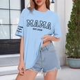 thumbnail image 5 of Womens Tops Gsakboxl Custom Printed Cotton Short Sleeve Shirt Personalized Name On Sleeve DIY Casual Tee Unique Birthday Mothers Day Gift for Mom Grandma Women's Tops, Tees & Blouses S, 5 of 7