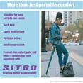 thumbnail image 4 of SitGo Portable Seat | Lightweight, Adjustable and Folding Lean-to Stool for Hiking, Traveling, Camping, Concerts and Amusements Parks (Green), 4 of 6