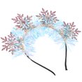thumbnail image 3 of Diadema de copos de nieve Diadema de brillo Diadema navideña Diadema decorativa para mujer, 3 of 8